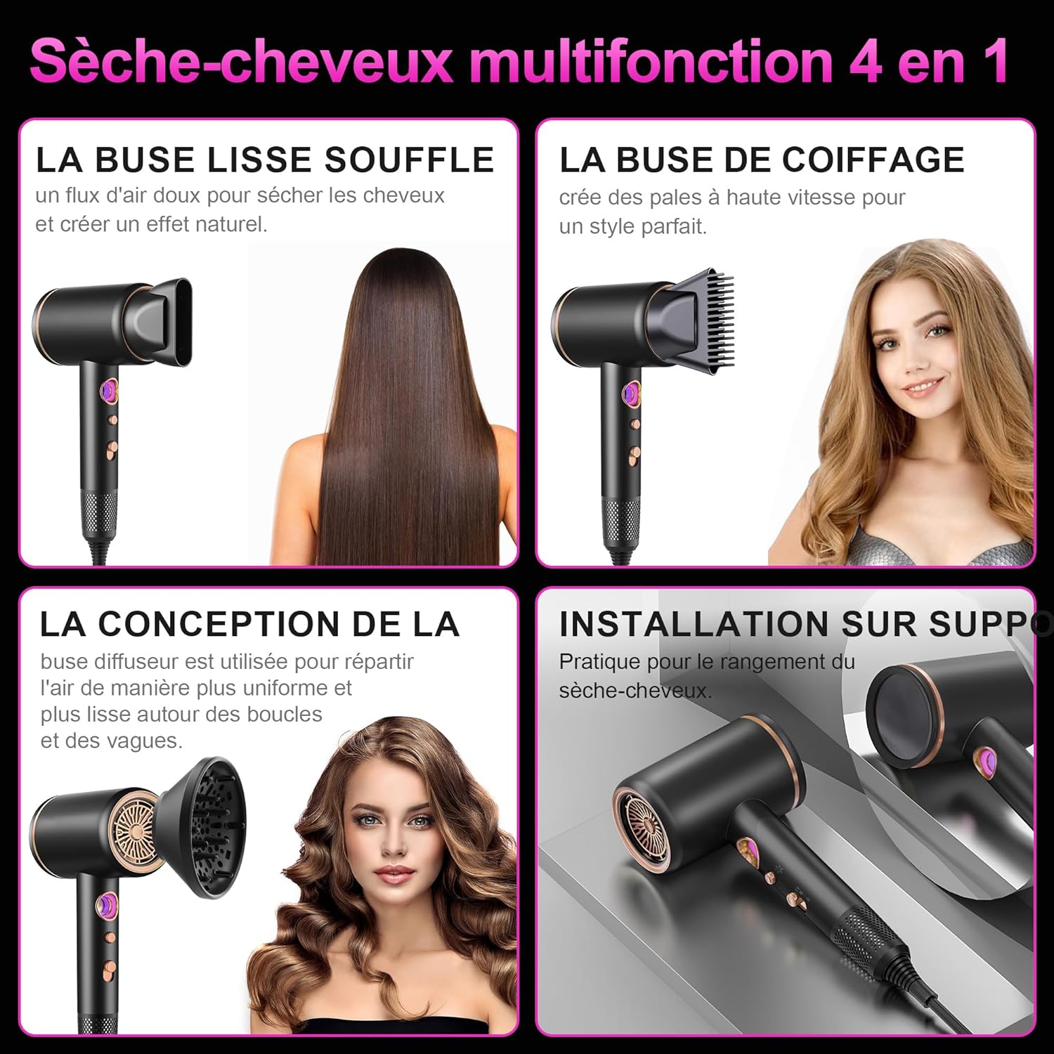 iFarh.com sèche cheveux ionique
professionnel 2400W