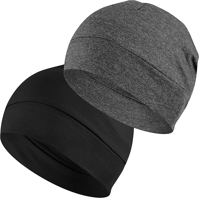 Bonnet de Sommeil Coton - Unisexe Homme Femme | Hydratation Cheveux, Anti-Casse