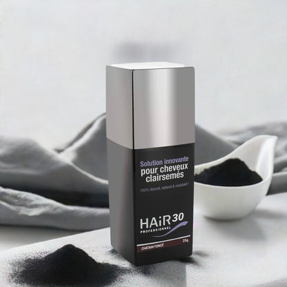 Hair30 Poudre Capillaire Châtain Foncé, sans parfum ni alcool