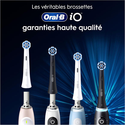 Oral-B iO Radiant White - 8 Brossettes Noires - 24 mois