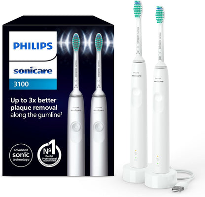Philips Sonicare 3100 - Duo Pack 2 Brosses à Dents Électriques