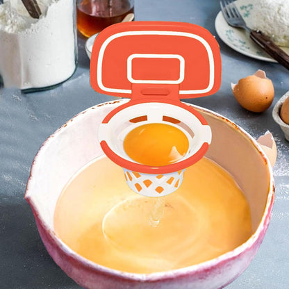 Séparateur d'œuf ludique en forme de panier de basket