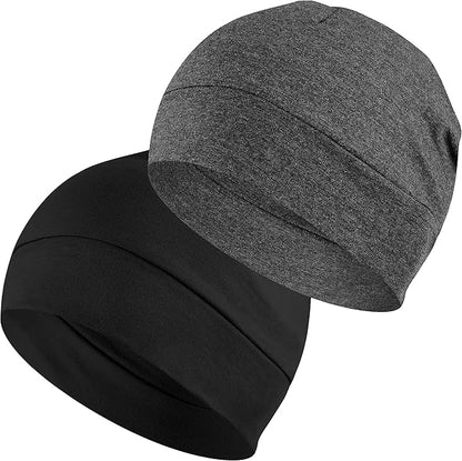 Bonnet de Sommeil Coton - Unisexe Homme Femme | Hydratation Cheveux, Anti-Casse