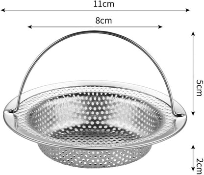 Grille filtre en inox pour évier de cuisine