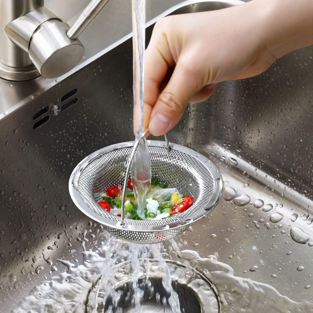 Grille filtre en inox pour évier de cuisine