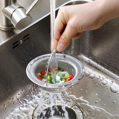 Grille filtre en inox pour évier de cuisine