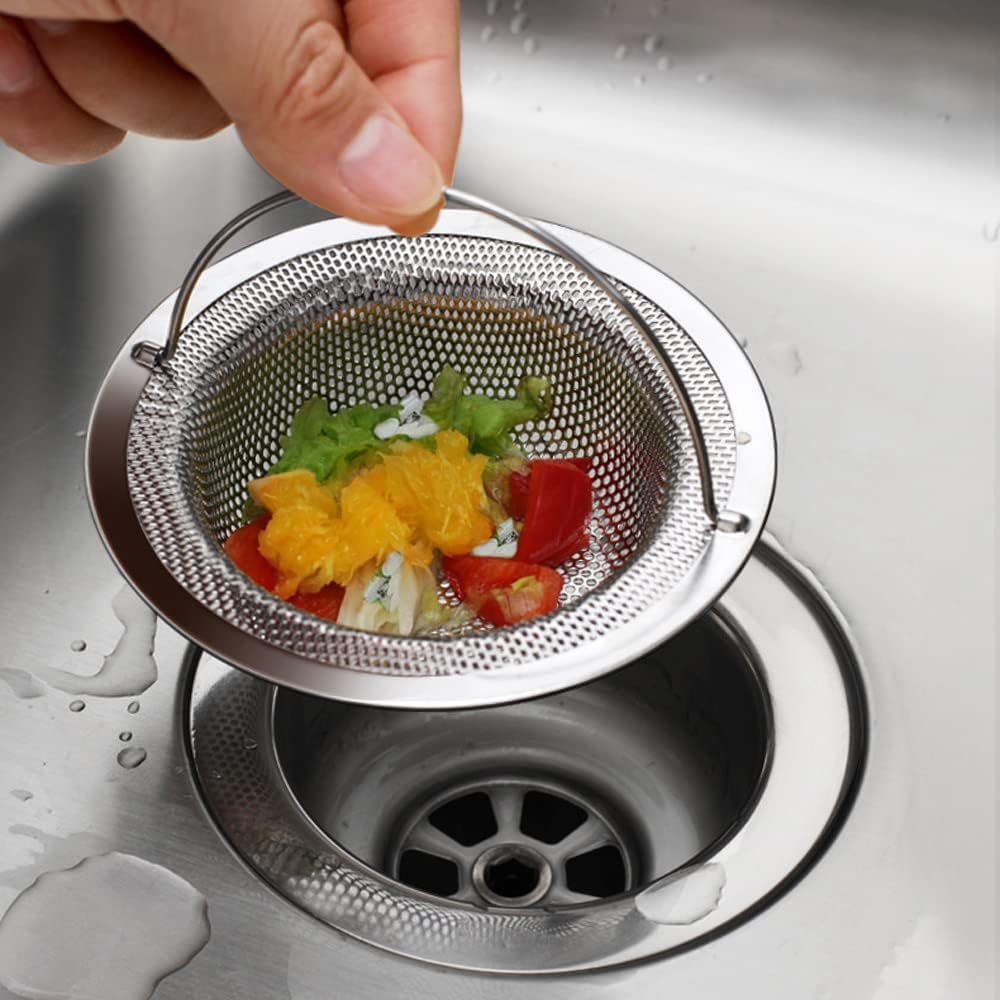 Grille filtre en inox pour évier de cuisine
