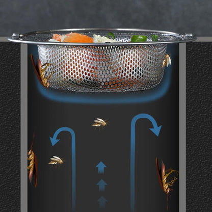 Grille filtre en inox pour évier de cuisine