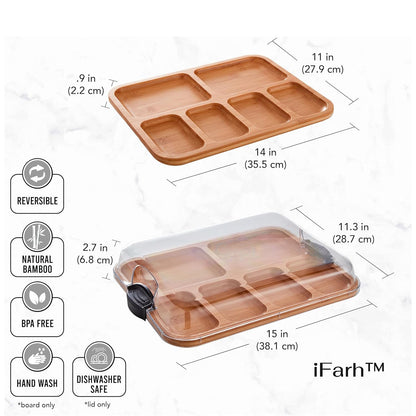 Planche à collation avec compartiments verrouillable
