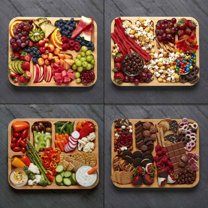 4 planches à collations bien garnies