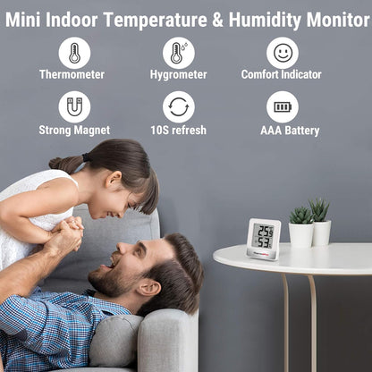 Hygromètre thermomètre numérique d'intérieur compact