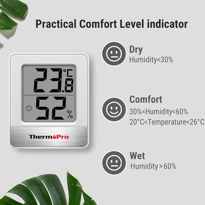 Hygromètre thermomètre numérique d'intérieur compact
